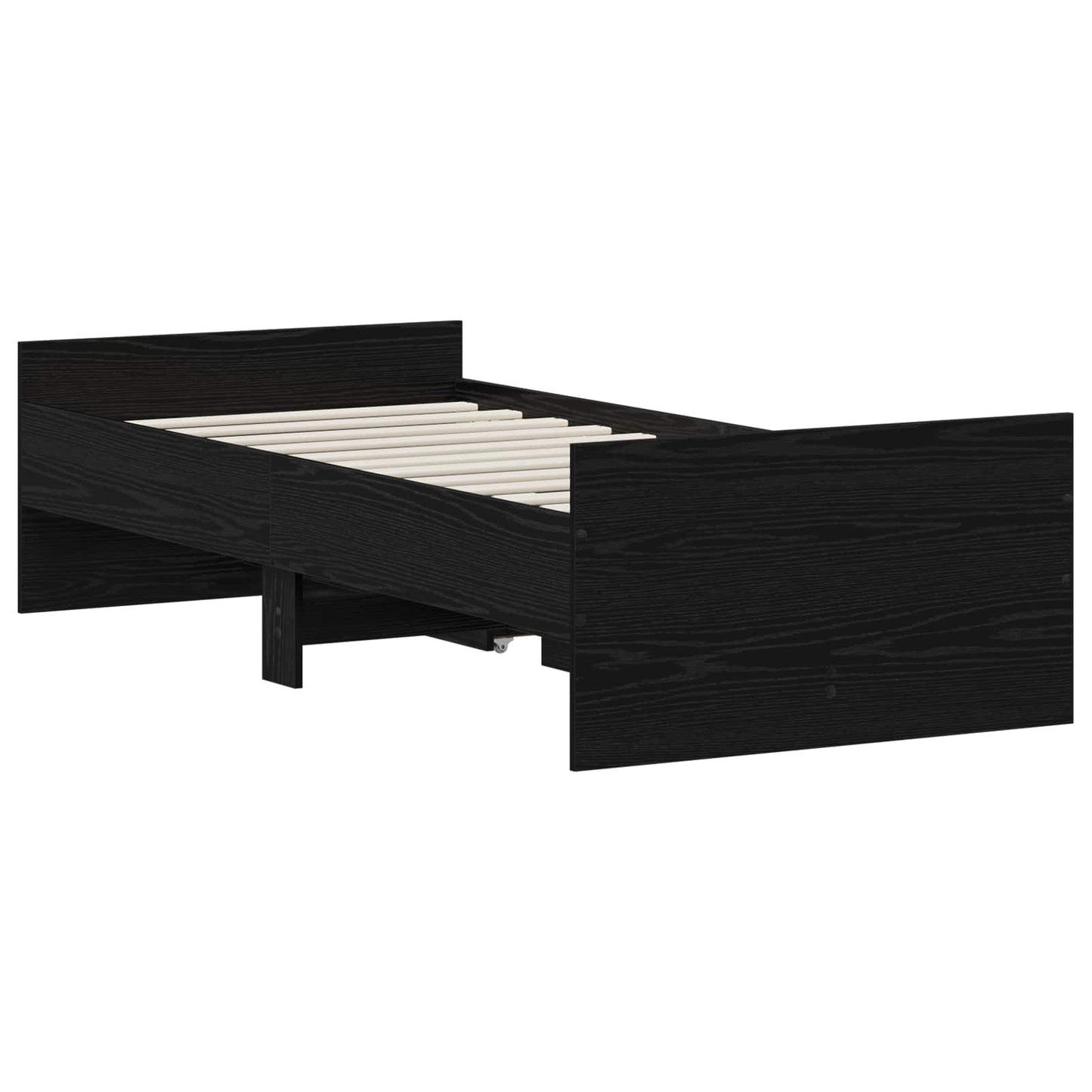 Sengestamme Svart eik 90 x 200 cm Konstruert tre