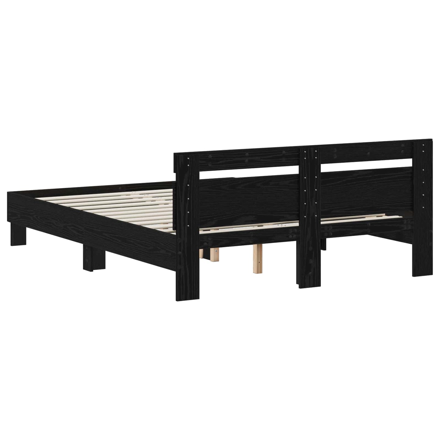 Sengestamme Svart eik 140 x 190 cm Konstruert tre