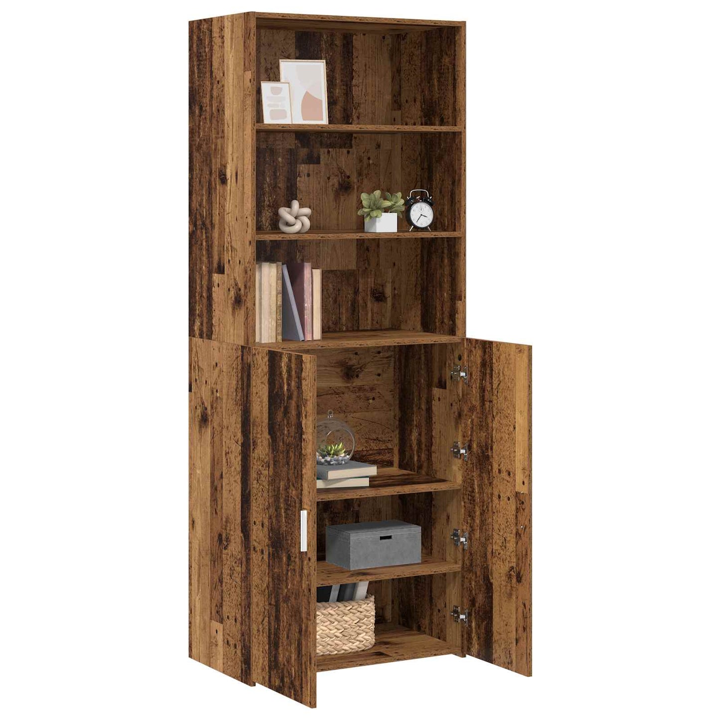 Høyskap Gammelt tre 70 x 42,5 x 185 cm Konstruert tre