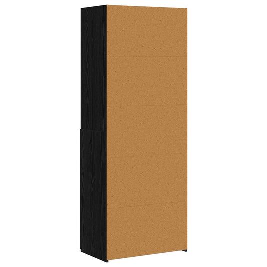 Bokhylle Svart eik 30 x 42,4 x 185,2 cm