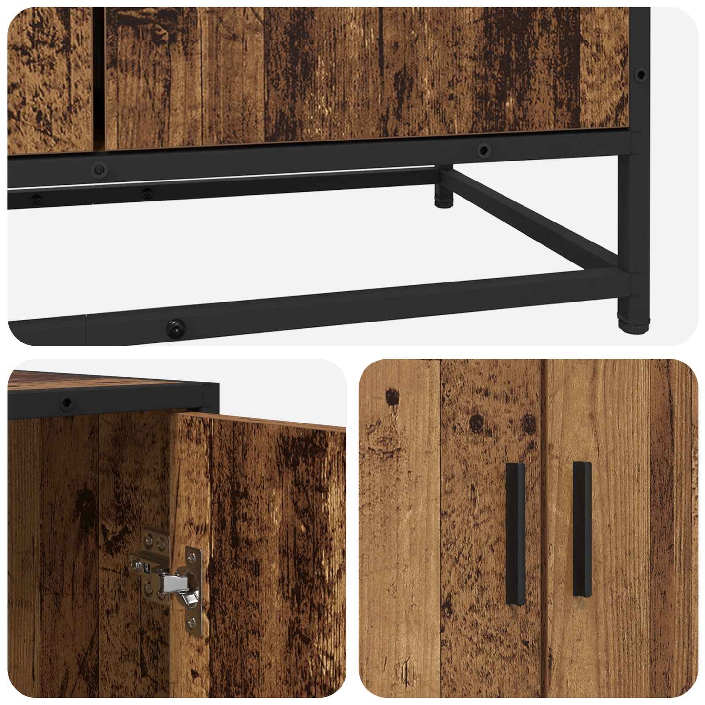 Serviesskap Gammelt tre 134 x 35 x 76 cm Konstruert tre