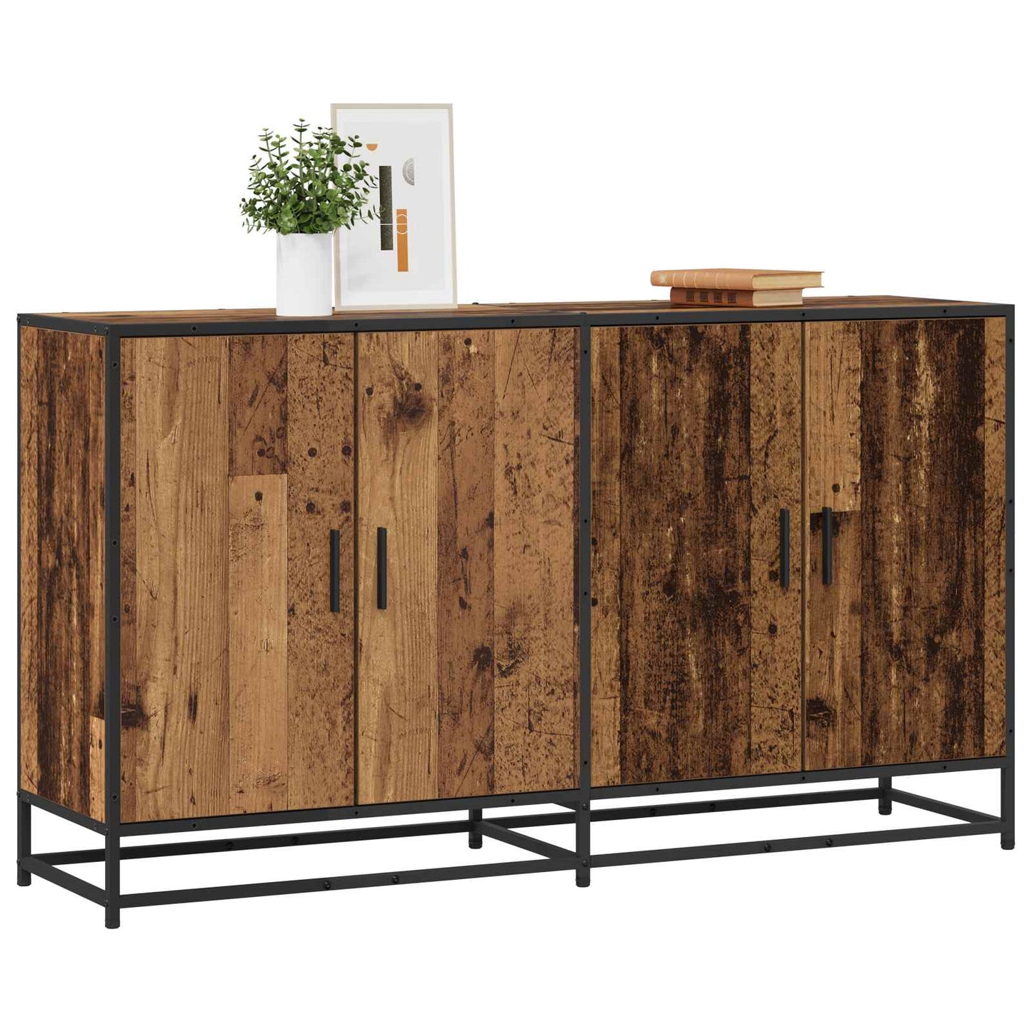 Serviesskap Gammelt tre 134 x 35 x 76 cm Konstruert tre