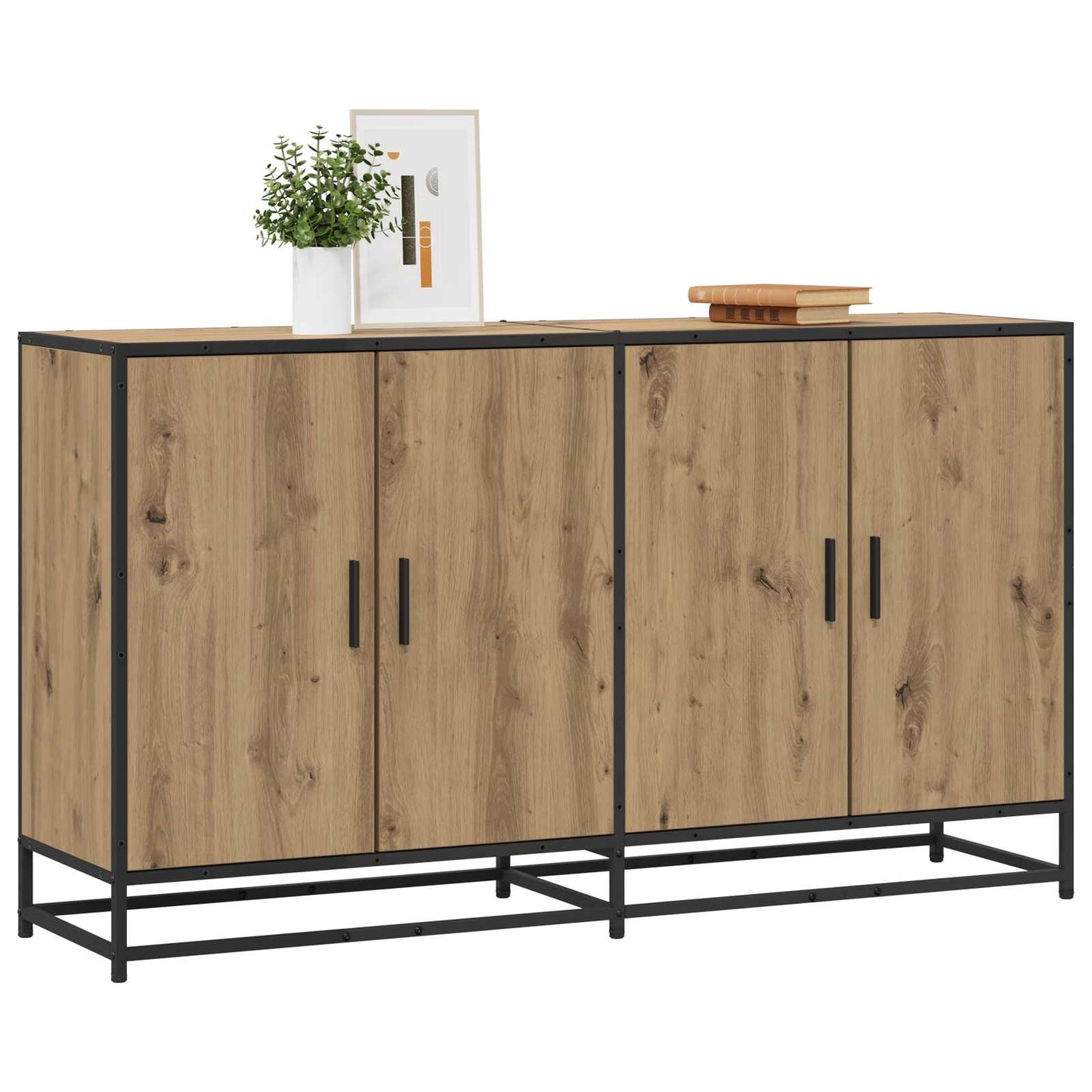 Serviesskap Artisan eik 134 x 35 x 76 cm Konstruert tre