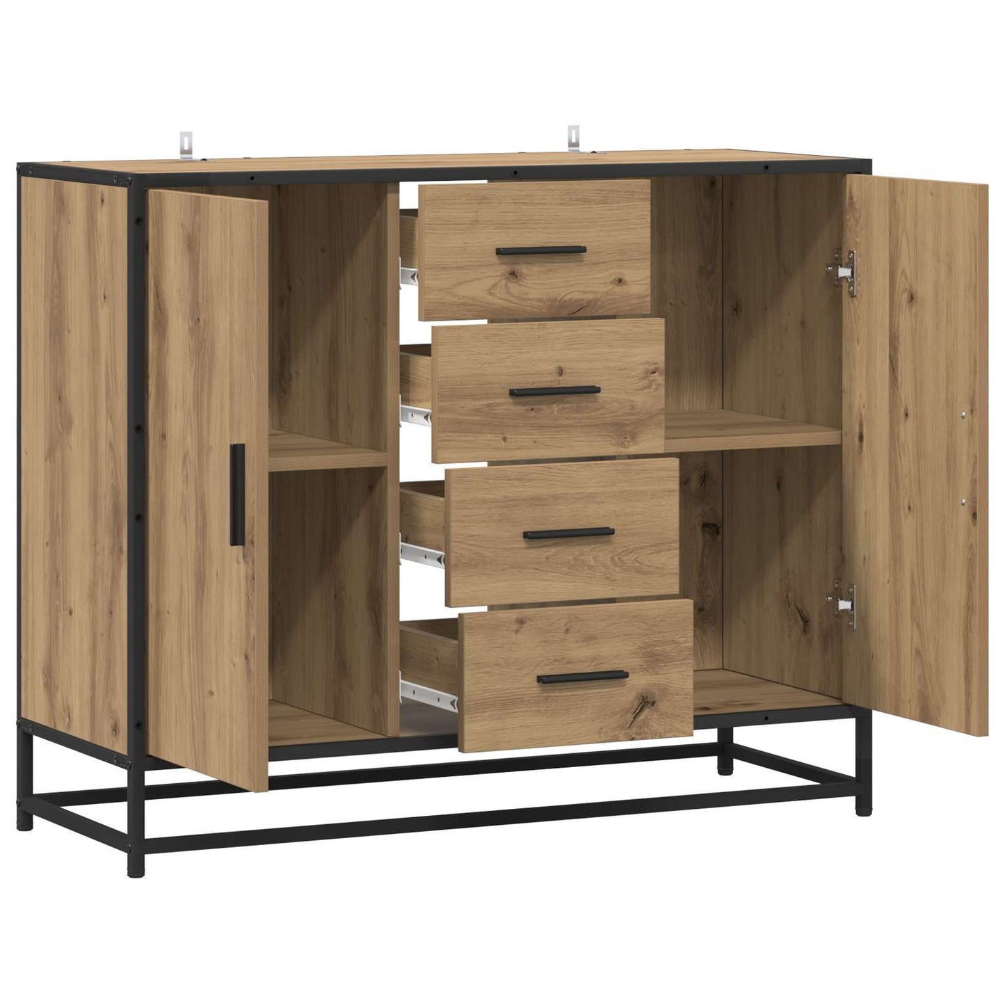 Serviesskap Artisan eik 92 x 35 x 76 cm Konstruert tre