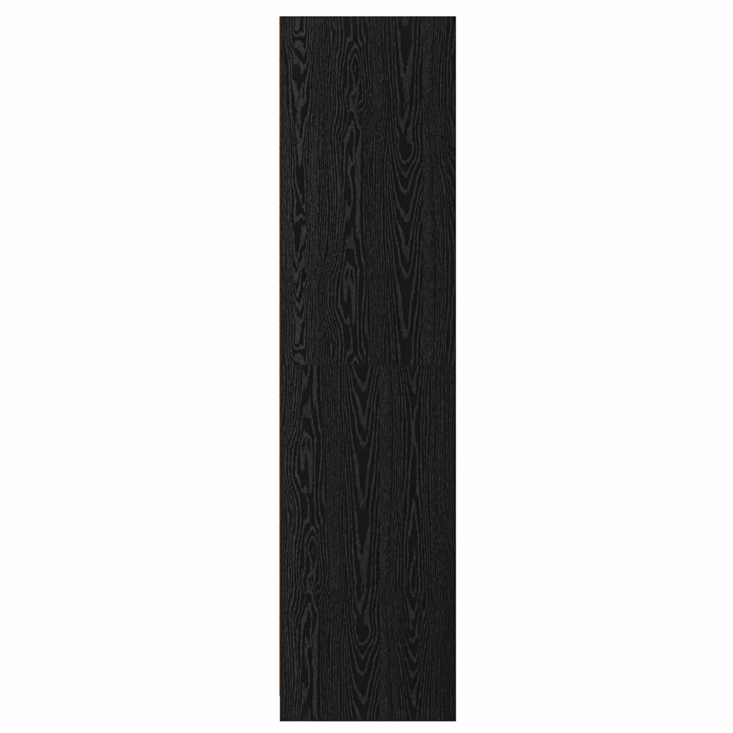 Garderobeskap Svart eik 100 x 50 x 200 cm Konstruert tre