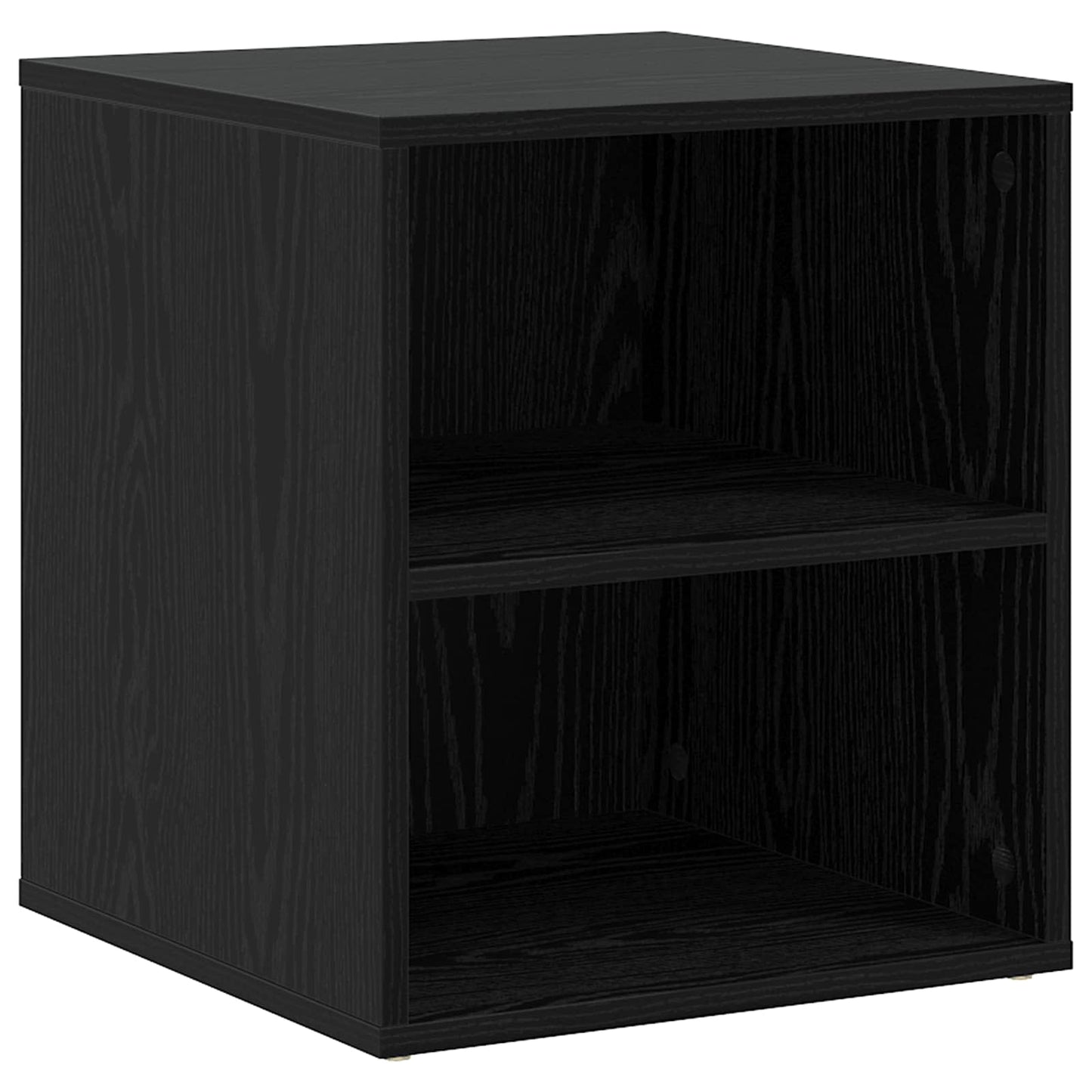Hjørneskap med skuff Svart eik 200 x 40 x 45 cm Konstruert tre