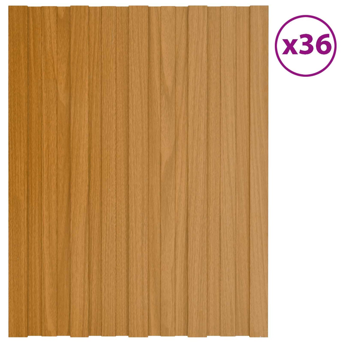 Takpanel 36 pcs Naturlig 60 x 45 cm Galvanisert stål