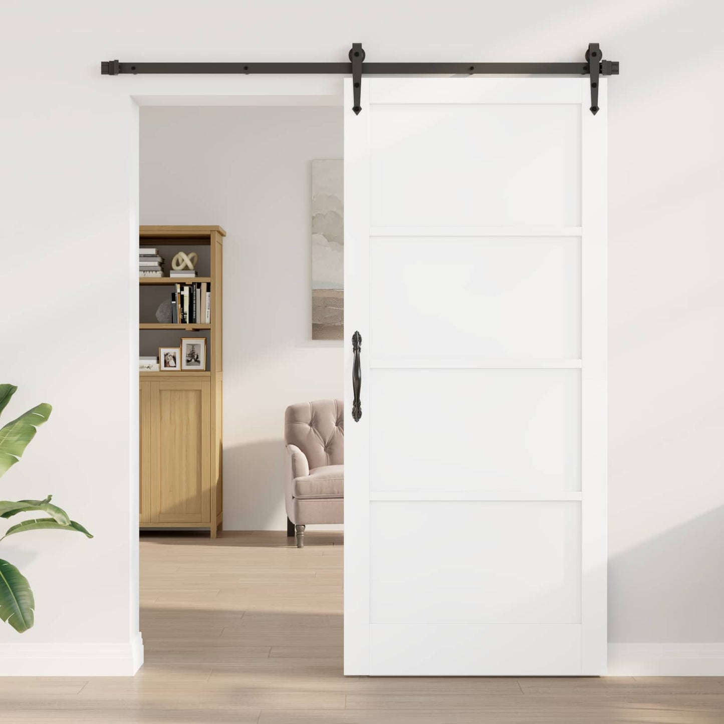 Innvendig Dør Hvit 93 x 211 cm Kryssfinér