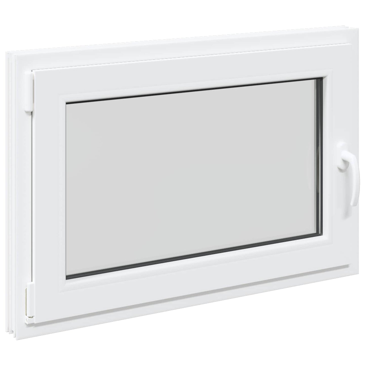 Kjølevindu RISOR 90 x 70 cm PVC og glass Hvit