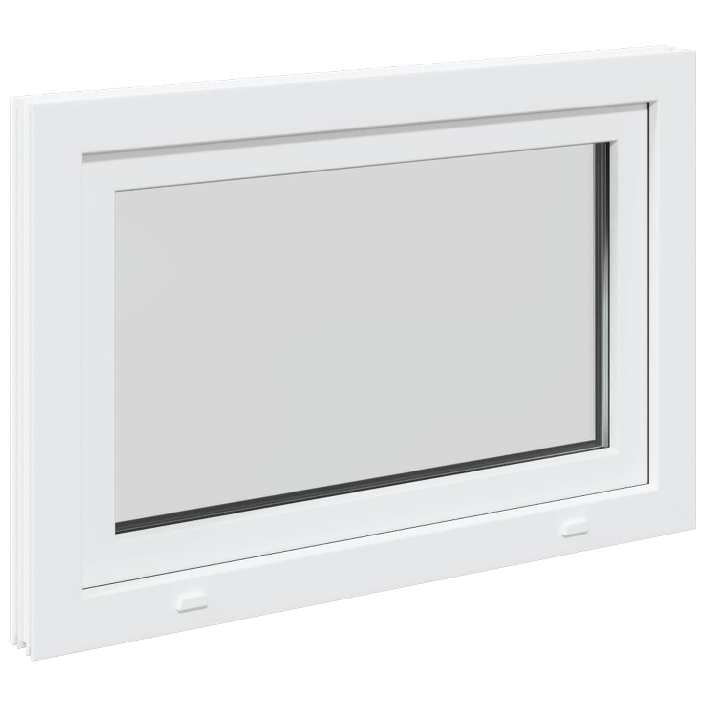 Kjølevindu RISOR 90 x 70 cm PVC og glass Hvit
