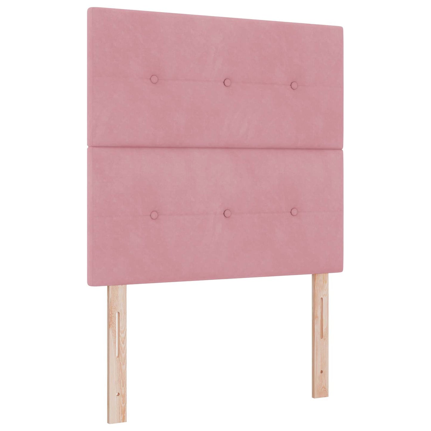 LED boksseng med madrass Rosa 120 x 200 cm Fløyel