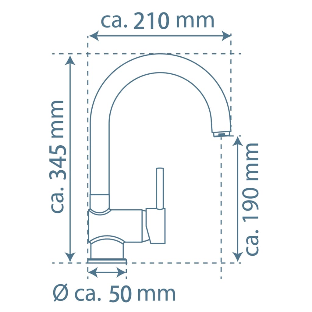 EISL Vaskekran FUTURA svart-krom