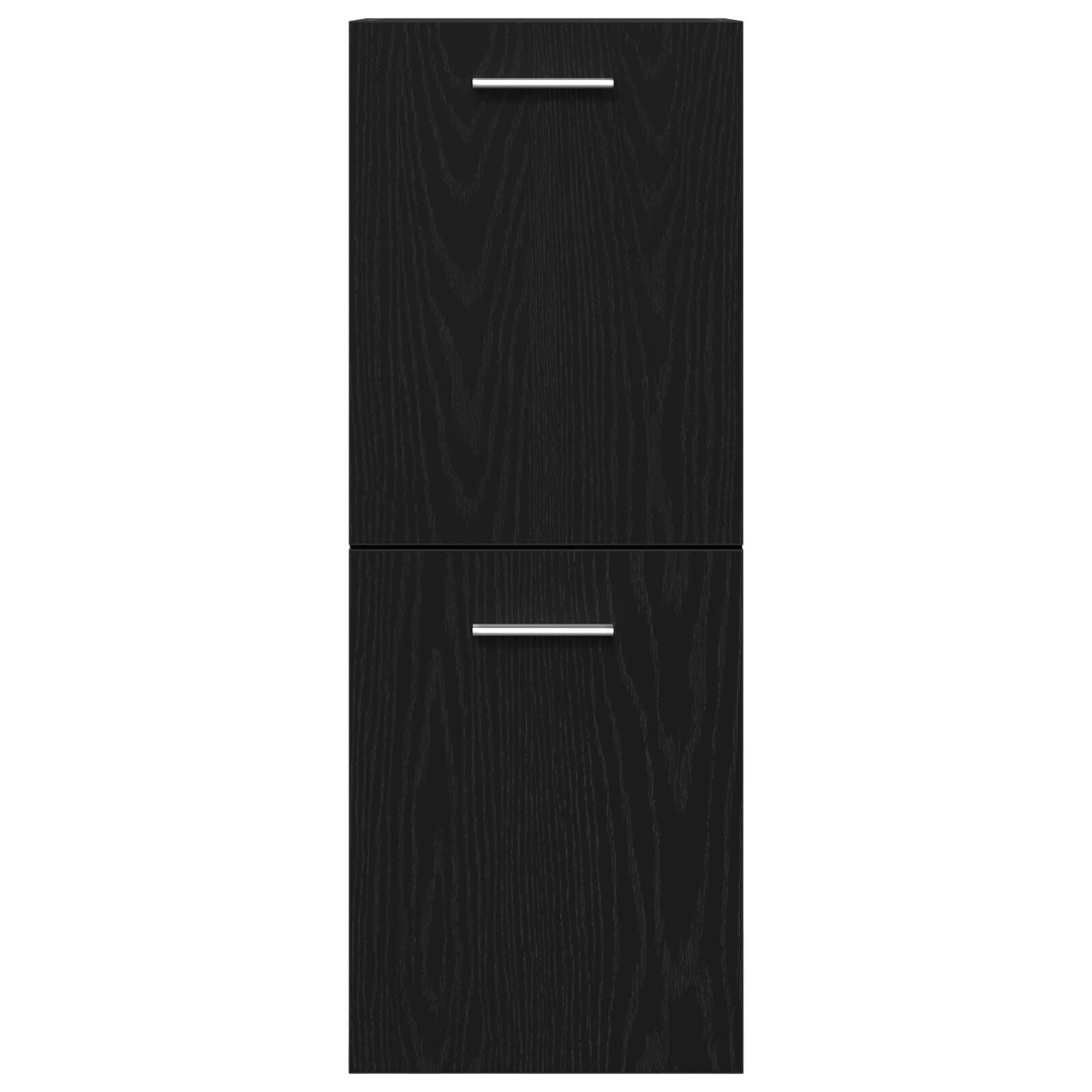 Bademøbelsett 3 pcs Svart Eik 90 x 38.5 x 46 cm Konstruert tre