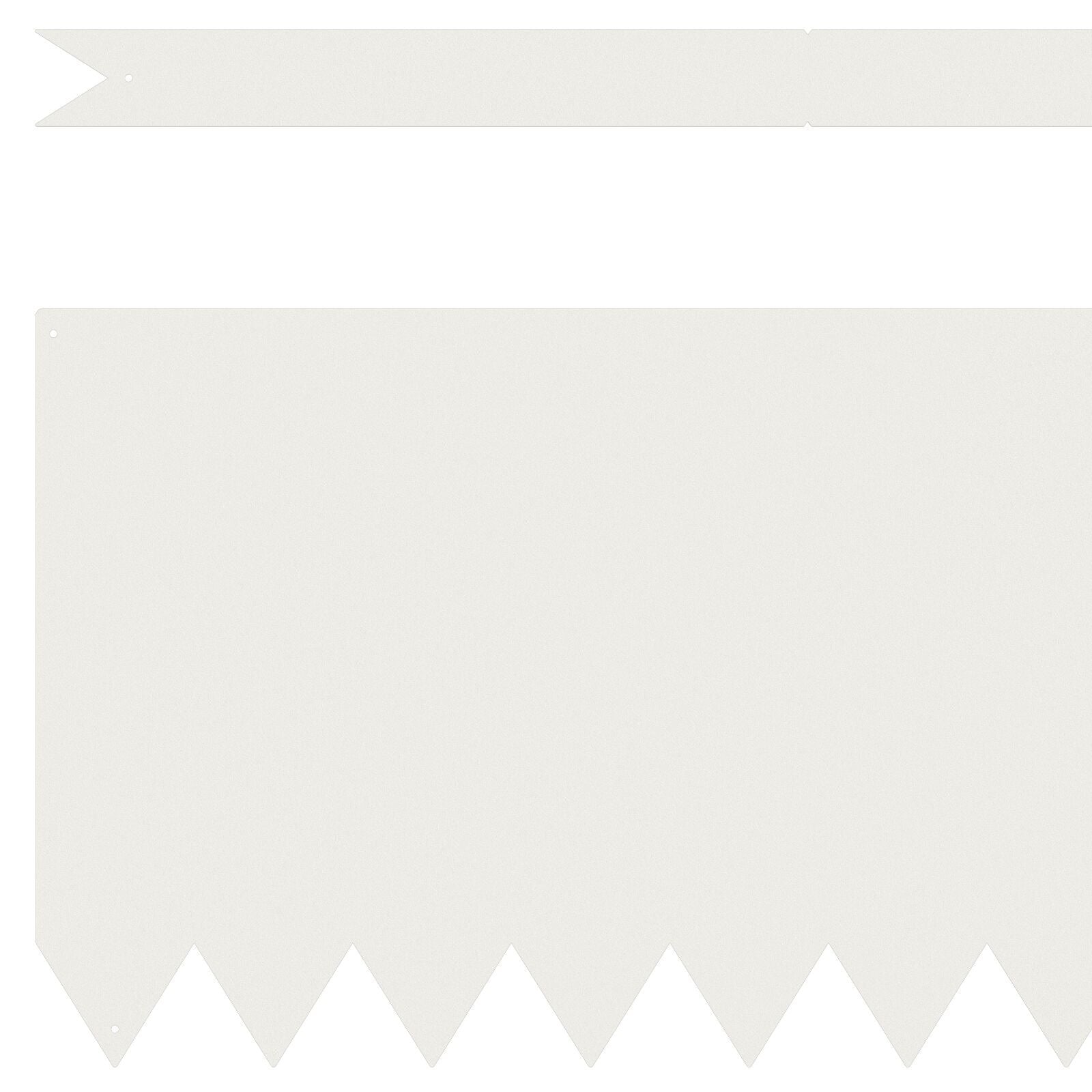 Gjerdekant 50 pcs Hvit 100 x 0.05 x 20 cm Kaldvalset stål