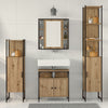 Baderomsskapsett med hylle 4 pcs artisan eik 33 x 33 x 185.5 cm