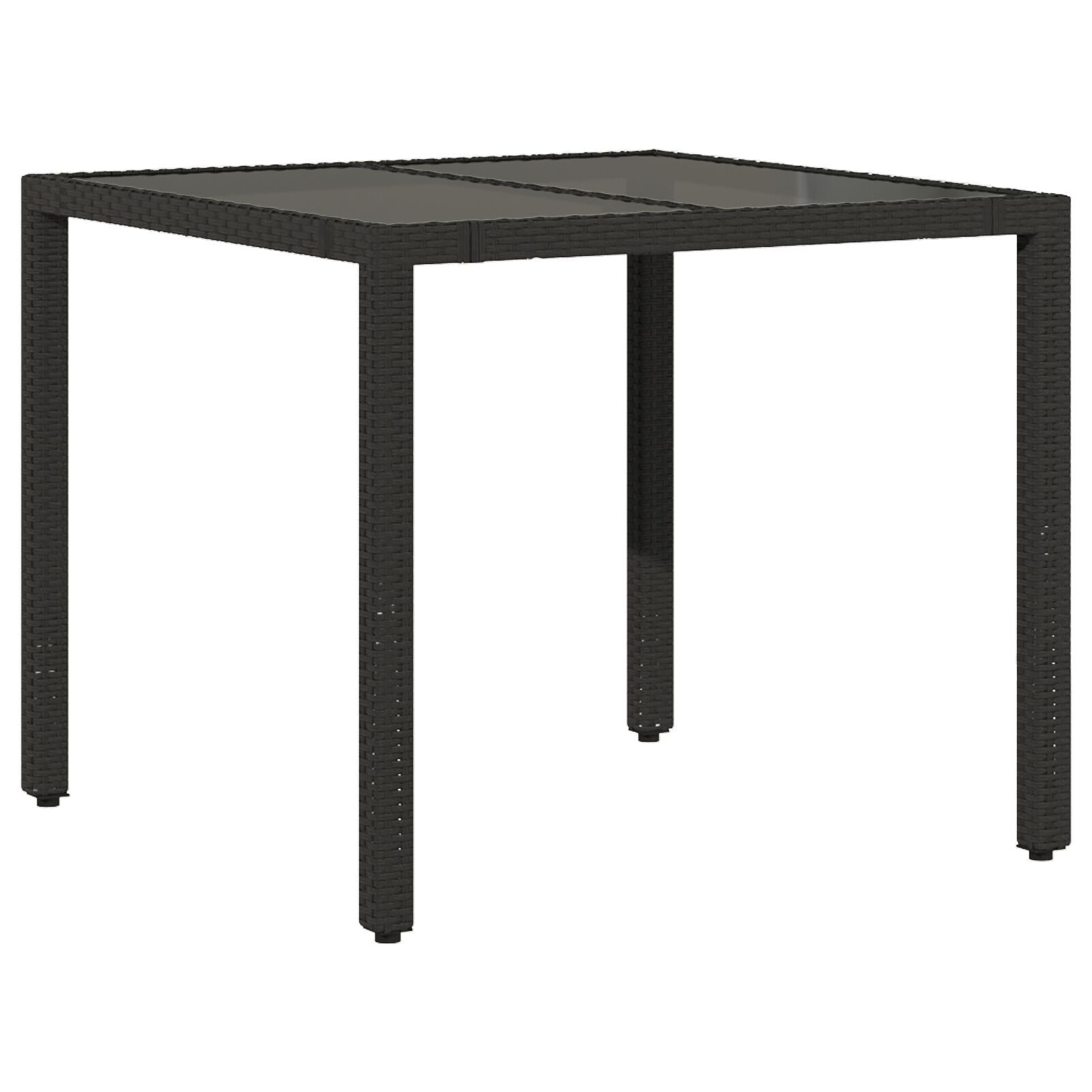 Hage Spisegruppe 3 pcs Svart 90 x 90 x 75 cm polyrotting