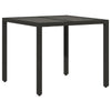 Hage Spisegruppe 3 pcs Svart 90 x 90 x 75 cm polyrotting
