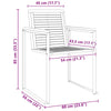 Solstol 3-person 3 pcs Brun 200 x 60 x 88cm Massivt akasietre