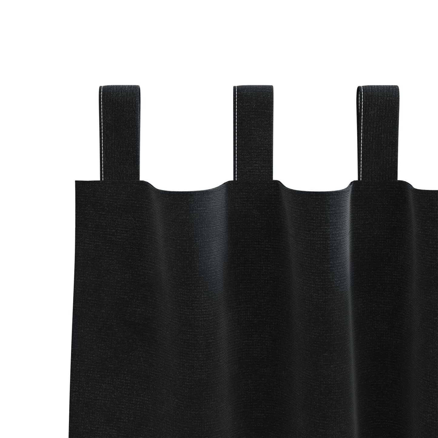 Blendingsgardiner 2 pcs Svart 140 x 225 cm Fløyel