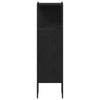 Baderomsinnredningssett 4 pcs Svart eik 33 x 33 x 185.5 cm