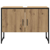 Baderomsinnredningssett med lagring 2 pcs Brun 80 x 33 x 60 cm