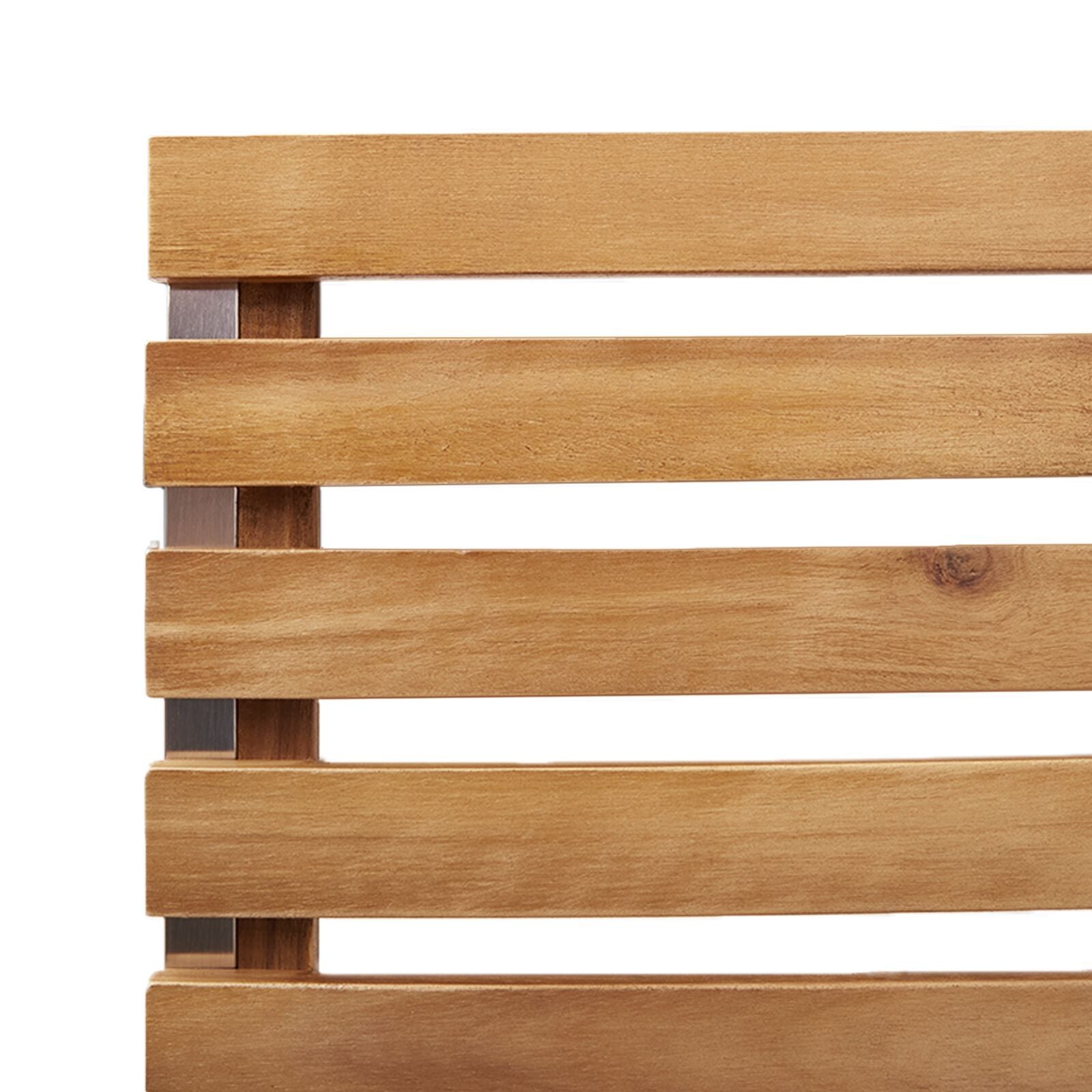 Hage Stol 4 pcs Brun 56 x 54.5 x 87cm Massivt akasietre