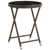 Hage Bistro Sett 3 pcs Brun Poly rattan