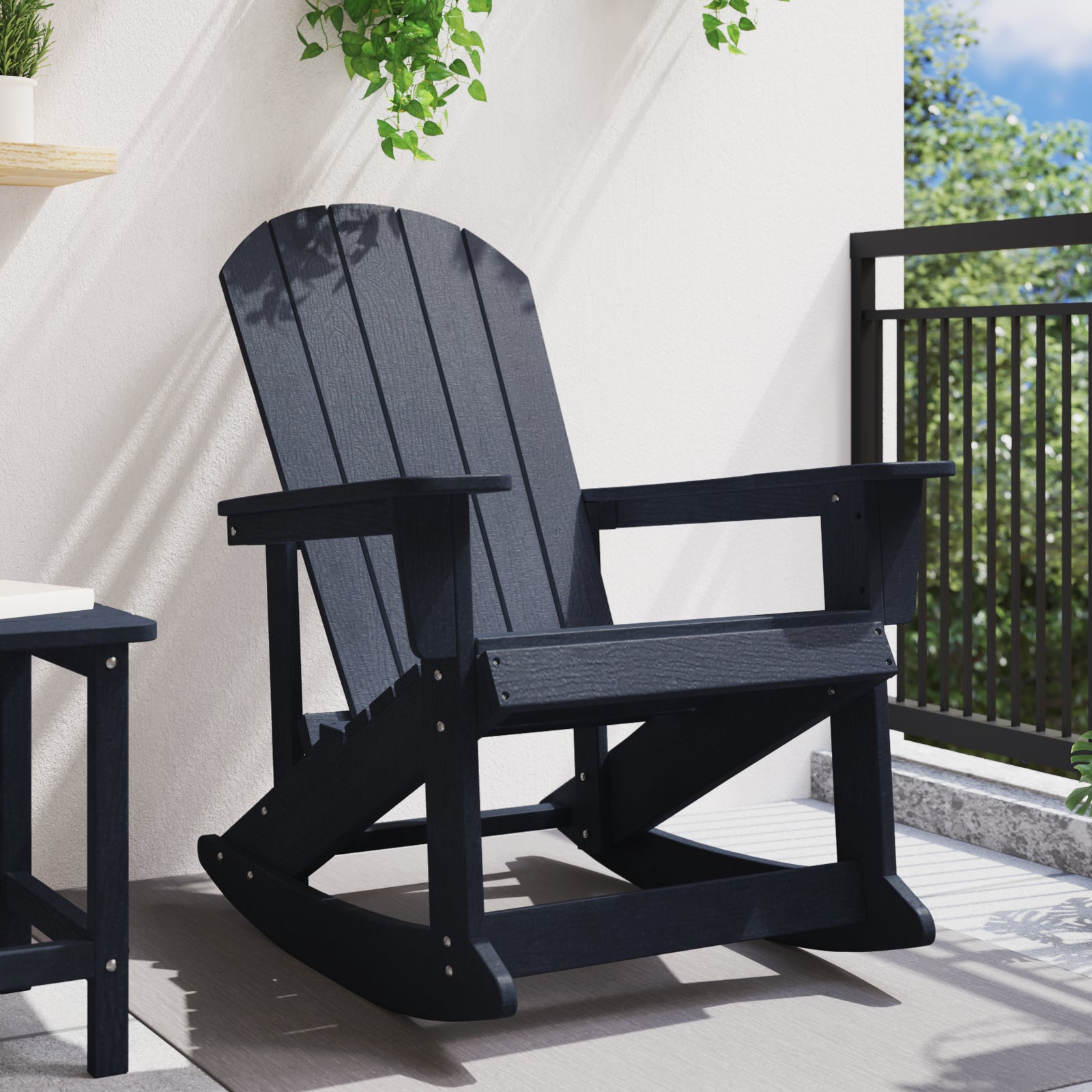 Adirondack gyngestol Havblå 73.5 x 92 x 90cm Plast