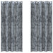 Fløyel Gardiner med gardiner 2 pcs Sølvgrå 260 x 140 cm Fløyel