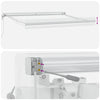 Innvendbar Markise Flerfarget 350 x 250 cm Stoff, Metall