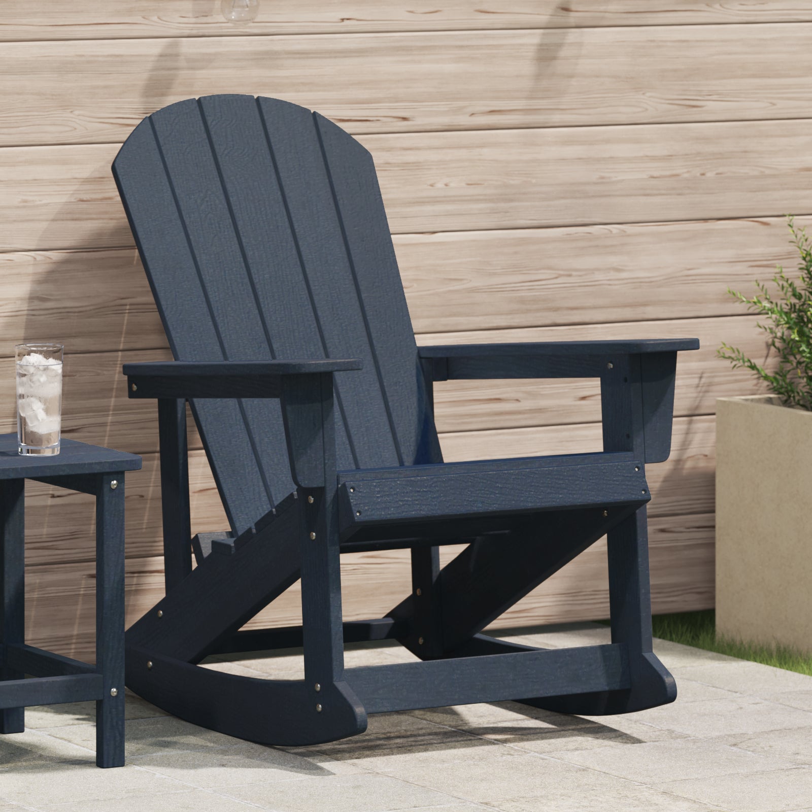 Adirondack gyngestol Havblå 73.5 x 92 x 90cm Plast