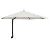 Hageparasol Beige, svart 248 x 248 x 148 cm Polyester, stål