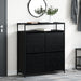 Sko Skap med hylle Svart Eik 100 x 34 x 112 cm Konstruert tre