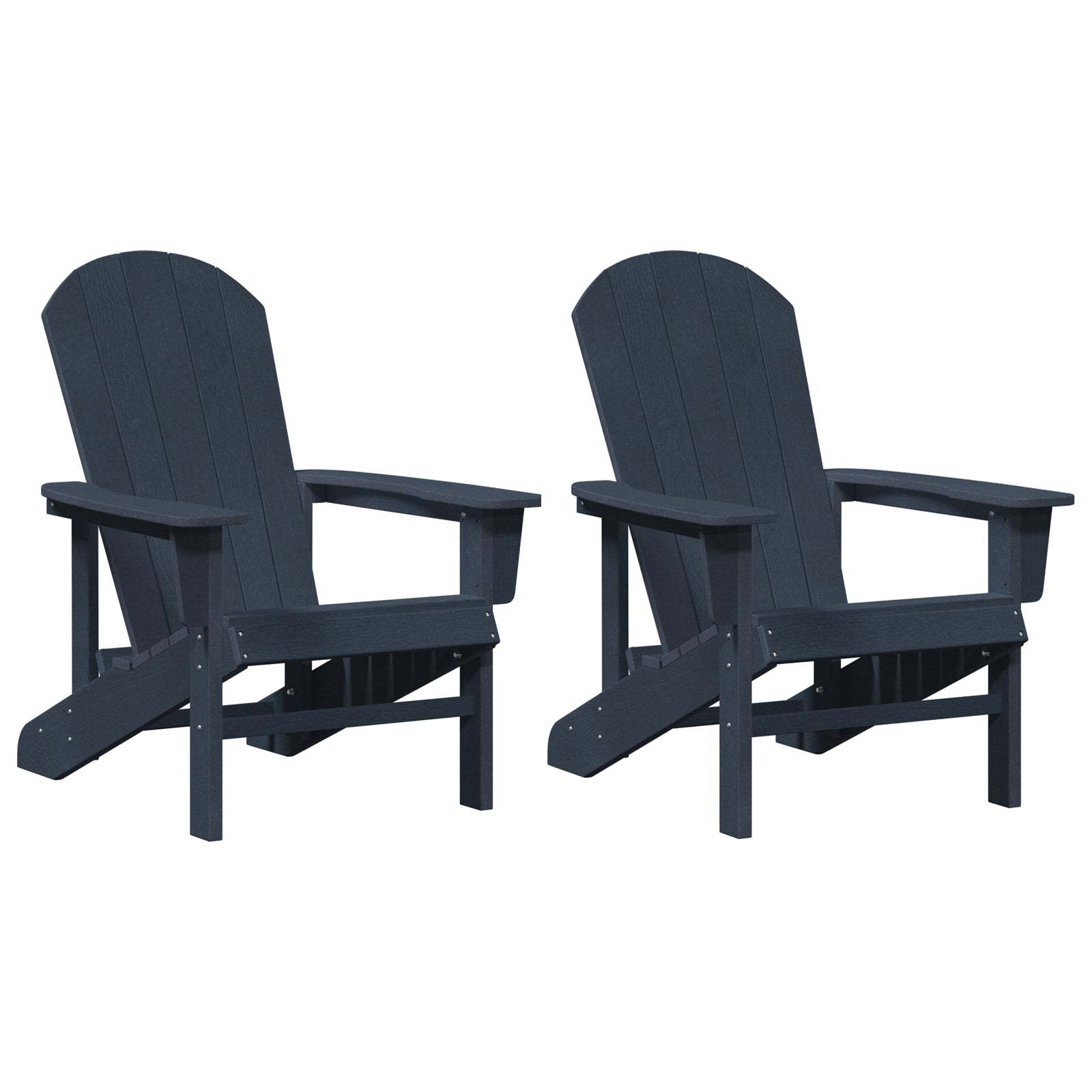 Hage lounge møbler 2 pcs Havblå 74 x 82 x 90cm Polyethylen
