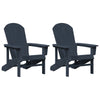 Hage lounge møbler 2 pcs Havblå 74 x 82 x 90cm Polyethylen