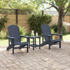 Hage lounge møbler 2 pcs Havblå 74 x 82 x 90cm Polyethylen