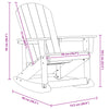 Adirondack gyngestol Havblå 73.5 x 92 x 90cm Plast