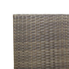 Hage stabelstoler 2 pcs Grå og Brun PE rattan, solid akasietre