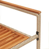 Hage stabelstoler 2 pcs Brun og Beige