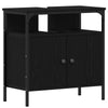 Baderomsinnredningssett med lagring 2 pcs Svart 60 x 30 x 60 cm