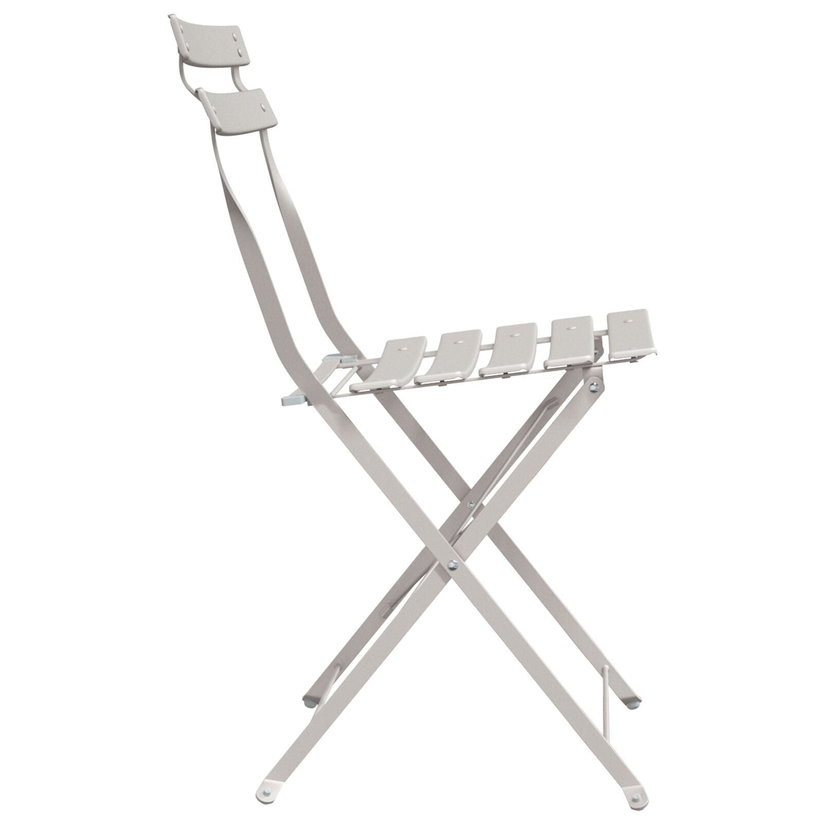 Hage Folding Stol Folding 2 pcs Beige 42 x 46 x 82cm Stål