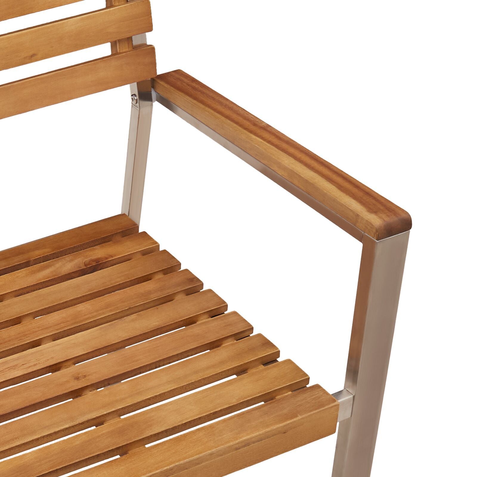 Hage Stol 4 pcs Brun 56 x 54.5 x 87cm Massivt akasietre