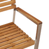 Hage Stol 4 pcs Brun 56 x 54.5 x 87cm Massivt akasietre