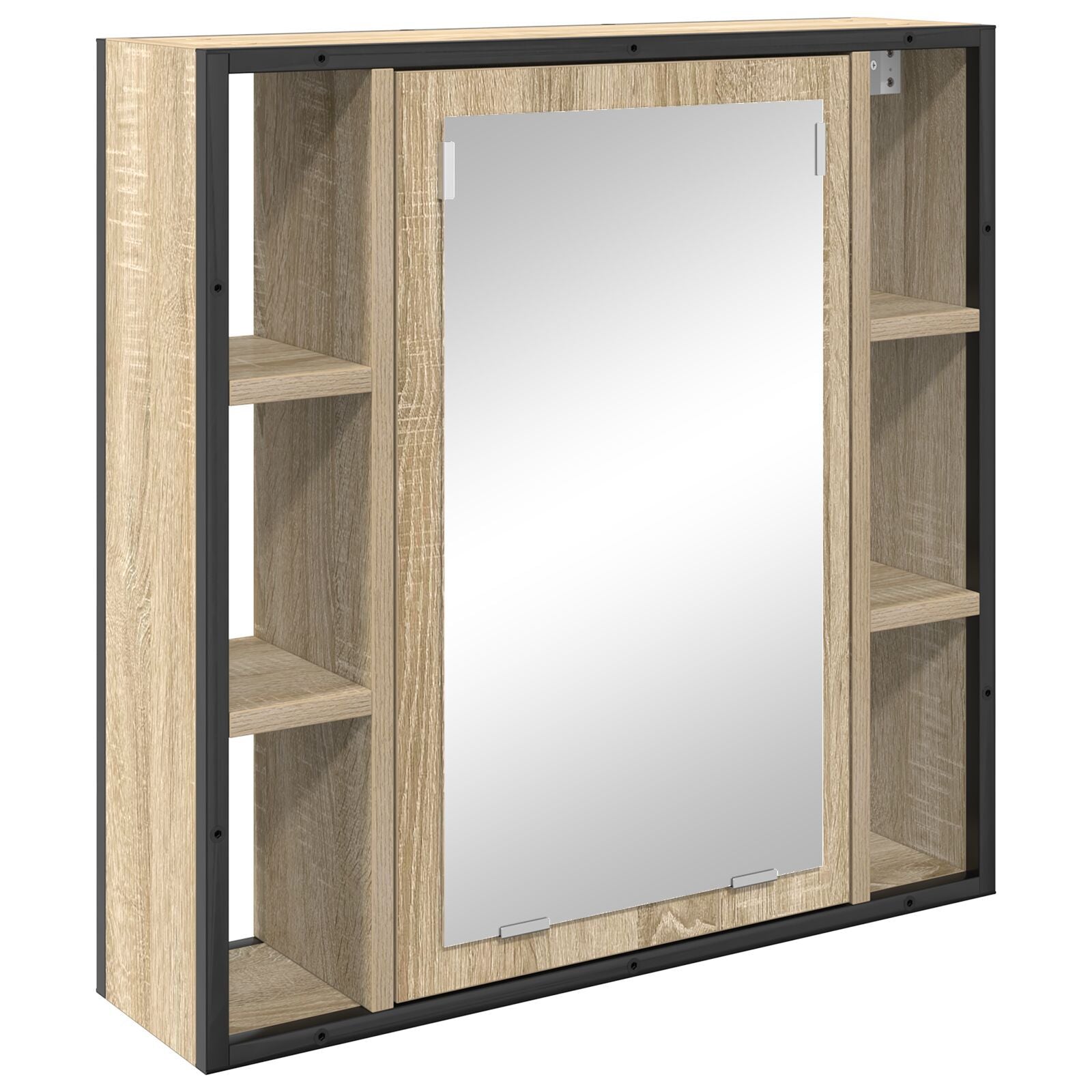 Baderomsinnredningssett med hylle 2 pcs Brun 60 x 30 x 60 cm