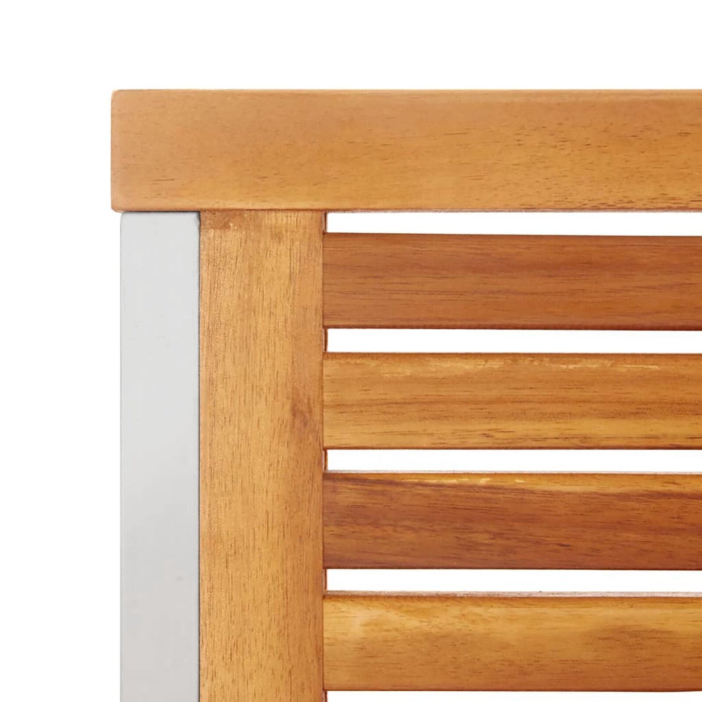Solstol 3 pcs Brun Massiv akasie tre og rustfritt stål