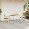Hage Stol 2 pcs Brun 56 x 54.5 x 87cm Massivt teaktre