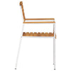 Hage Stol 4 pcs Brun 56 x 54.5 x 87cm Massivt akasietre