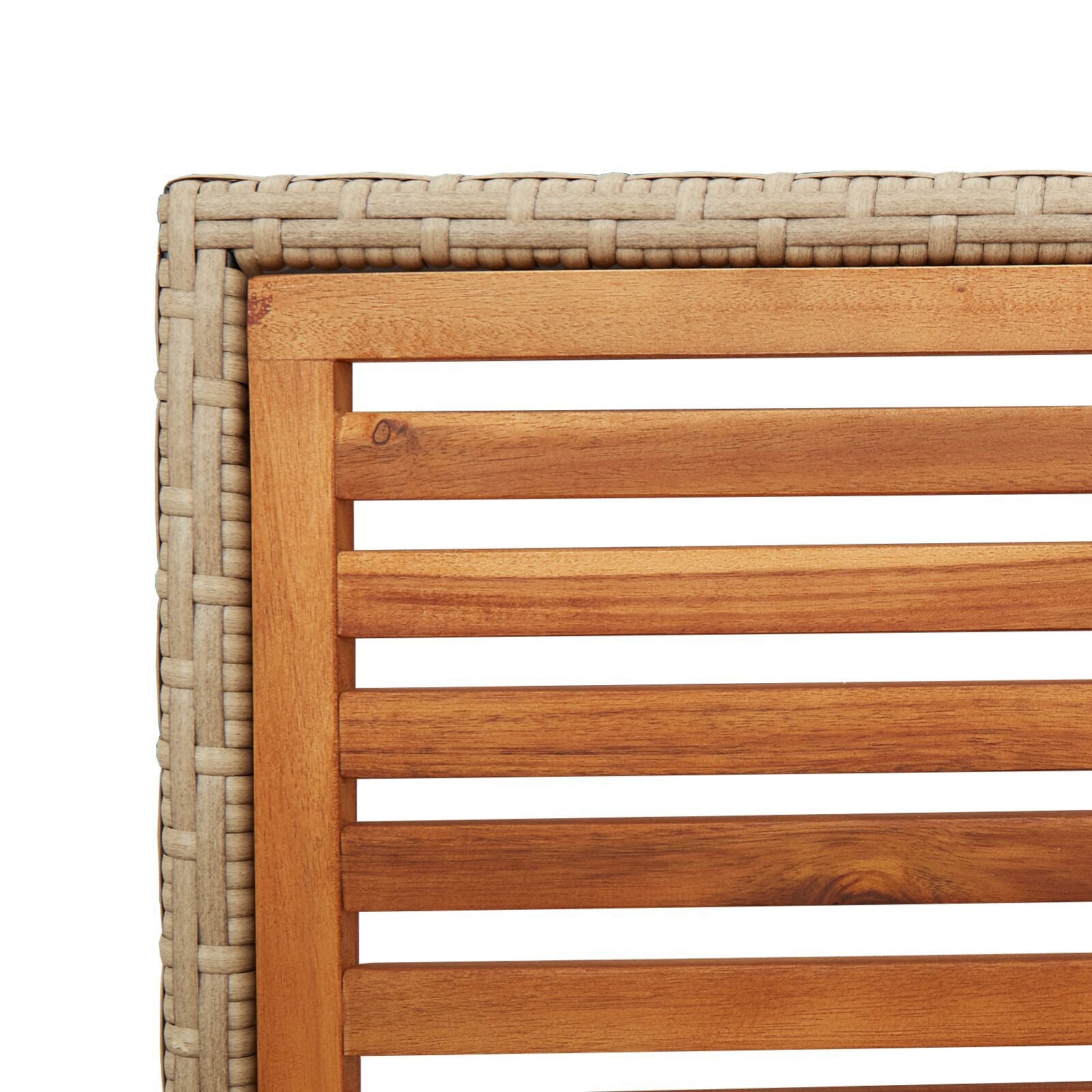 Hage stabelstoler 2 pcs Brun og Beige