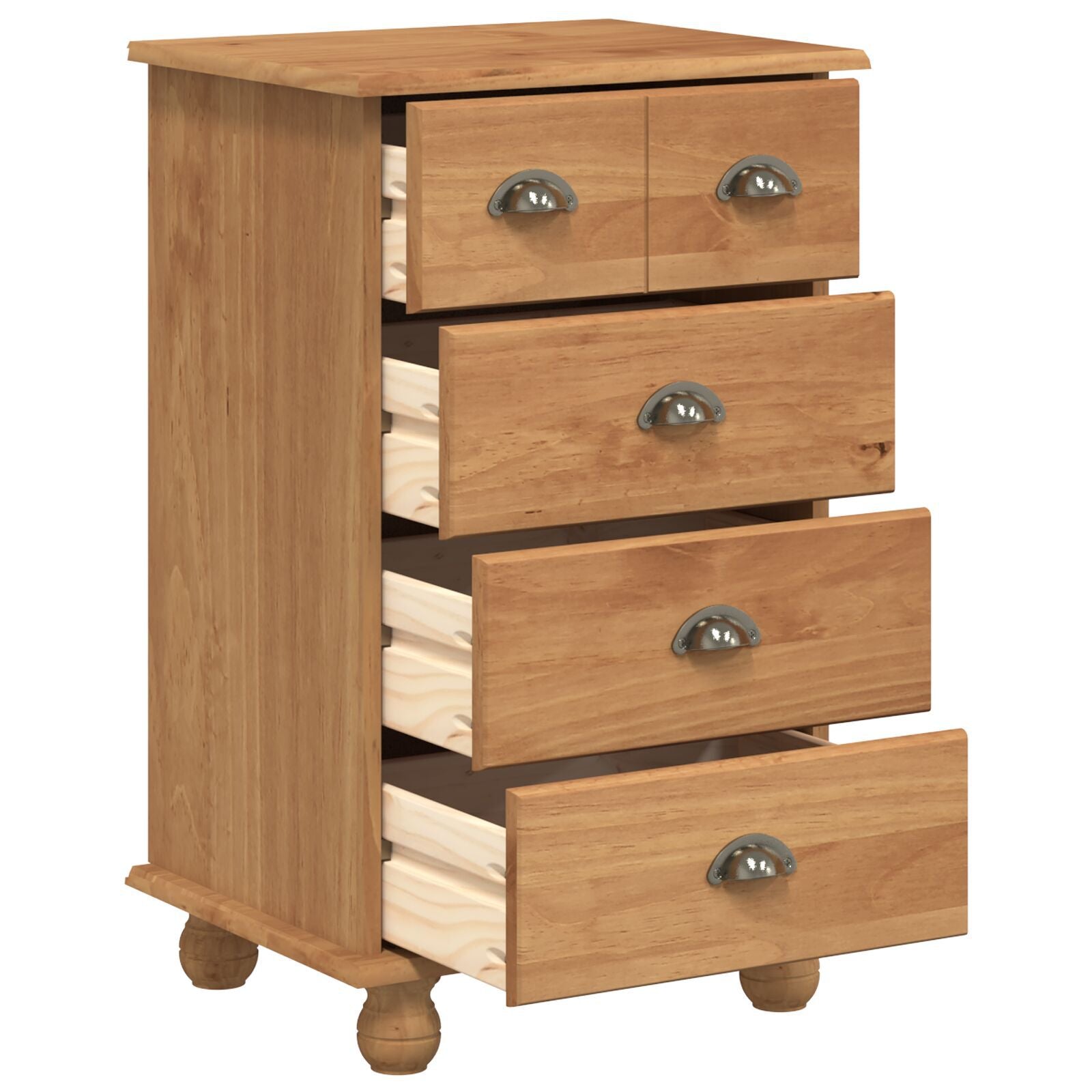 Skap med skuffer Brun 45,8 x 40 x 79 cm Massivt furutre