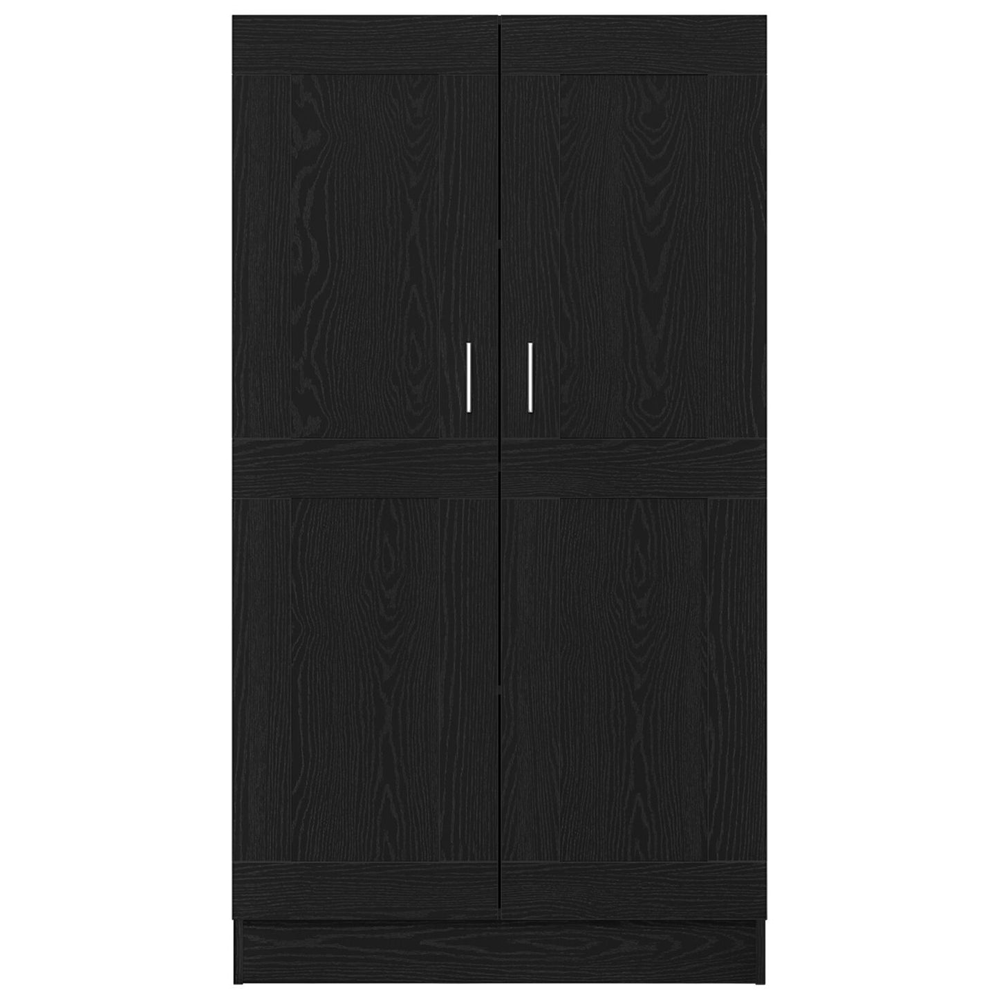 Bokskap Svart Eik 82,5 x 30,5 x 150 cm Konstruert tre